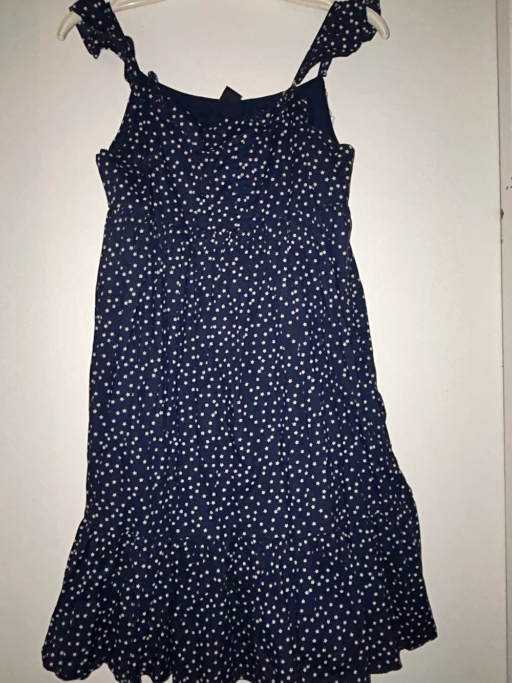 Gap Kids Navy Blue Polka Dot Tie-Strap Sundress